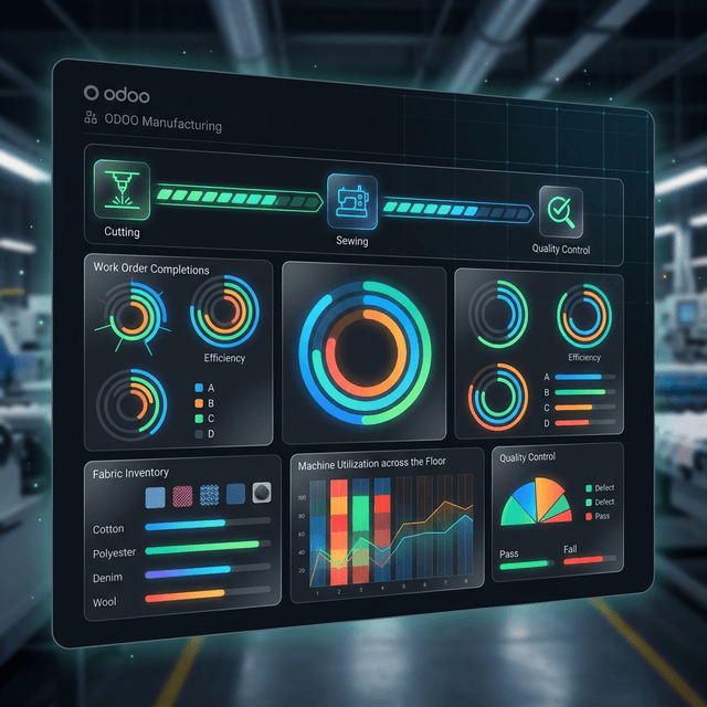Odoo MRP Interface for Fashion